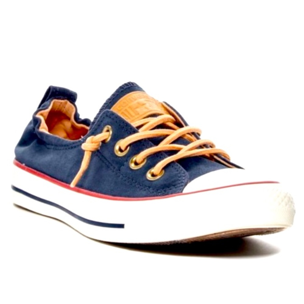 Converse Shoreline Slip in Navy Biscuit Egret